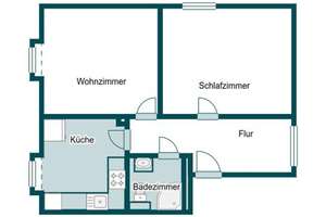Ort der Gemütlichkeit: 2-Zi.-ETW in Hamburg inkl. Stellplatz – Die vollständige Adresse der Immobilie erhältst du vom Anbieter., 22359 Volksdorf, Hamburg – Vorschaubild 7