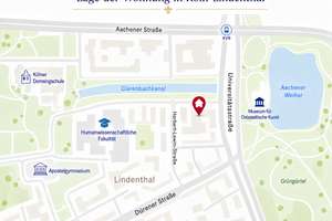 Clarenbach-Gärten: 3 Zimmer (107 m²) am Kanal, Balkon, Aufzug & bis zu 2 TG-Stellplätze – Herbert-Lewin-Straße 1-7, 50931 Lindenthal (Ortsteil), Köln – Vorschaubild 19