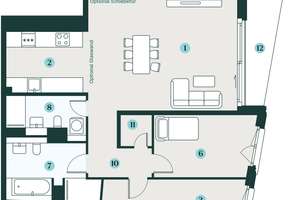 Komfortable 4-Zimmer-Wohnung mit über 110 m² Wohnfläche – Schützenplatz 8, 1067 Wilsdruffer Vorstadt/Seevorstadt-West, Dresden – Vorschaubild 2