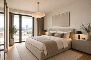 Grand Tower Frankfurt: Exklusive 2-Zimmer-Wohnung im 10. OG mit Balkon & Stellplatz – 60327 Gallus, Frankfurt am Main – Vorschaubild 4