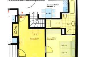 Möblierte 2-Zimmer-Penthouse-Wohnung inkl. Küchenzeile und Klimaanlage  -  in TOPLAGE # 22.1 – Friedrichstraße 61, 50676 Altstadt/Süd, Köln – Vorschaubild 9
