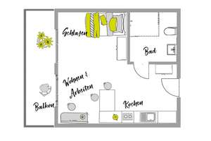 Möblierte Komfort XL-Apartments im "Main Atrium" auf der Hafeninsel Offenbach – Jean-Weipert-Straße 3, 63067 Kaiserlei, Offenbach am Main – Vorschaubild 17