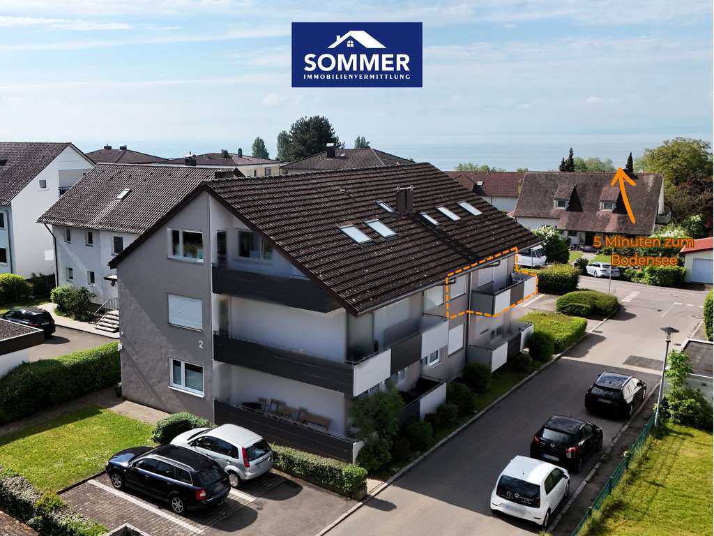 Immobilie in Immenstaad am Bodensee - Vermietete 1-Zimmer Wohnung mit Balkon in Immenstaad - Bild 0