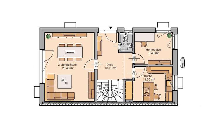 Grundriss Erdgeschoss