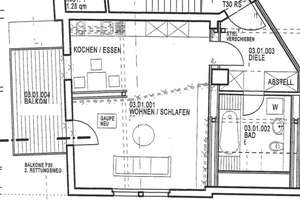1-Zimmer-Wohnung mit großem Balkon – 4249 Knautkleeberg-Knauthain, Leipzig – Vorschaubild 2