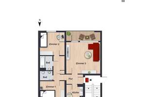 Einziehen und wohlfühlen: Schöne Wohnung mit Loggia // 1.OG links – Eisenacher Str. 33, 38444 Westhagen, Wolfsburg – Vorschaubild 7