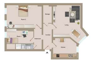 Nahe Helmholtzplatz: Bezugsfreie 3/4-Zimmer-Wohnung mit Renovierungspotenzial – Die vollständige Adresse der Immobilie erhältst du vom Anbieter., 10437 Prenzlauer Berg, Berlin – Vorschaubild 16
