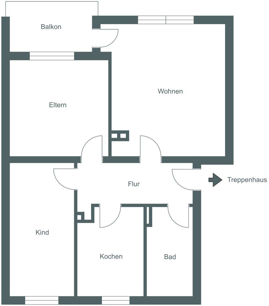 Immobilie in Kastellaun - Kapitalanlage mit Potenzial – 3-Zimmer-Wohnung mit Balkon in ruhiger Lage von Kastellaun - Bild 1