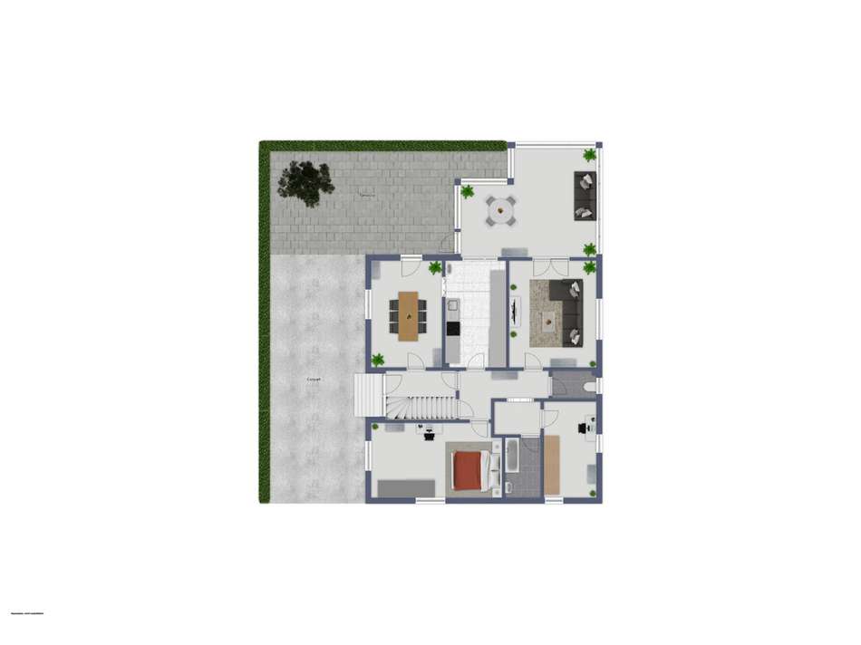 Grundriss EG mit Außenbereich