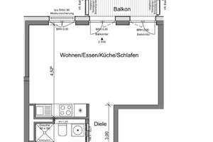 Zuhause mit 40 Quadratmetern in Darmstadt-Mitte – Eschollbrücker Straße 12, 64283 Mitte, Darmstadt – Vorschaubild 2