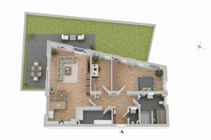 Neubau-Wohnung mit Garten am Westerberg