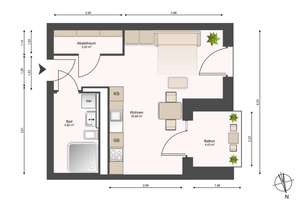 107 neue Mietwohnungen inkl. Einbauküche / H5-01-07 | 1-Zi. II | 1.OG | Balkon mit Westausrichtung – Brauhausberg 1, 14473 Südliche Innenstadt, Potsdam – Vorschaubild 59