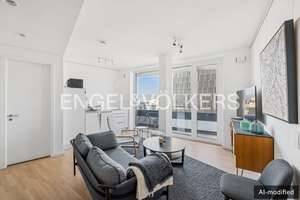 Eine Bühne für Skyline und Europagarten: Zwei-Zimmer-Wohnung im Praedium – 60486 Gallus, Frankfurt am Main – Vorschaubild 3