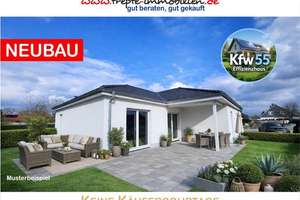 Großzügiger 144m² Winkelwalmdachbungalow * Energieeffizienzhaus Kfw 55 – Hauptstraße 0, 25335 Bokholt-Hanredder – Vorschaubild 1