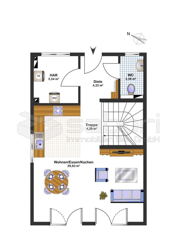 Grundriss EG (schematisch darg