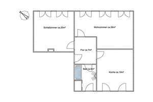 1 Monat kaltmietfrei – Charmante 2-Zimmerwohnung inkl Tageslichtbad mit Wanne & separater Küche – St.- Michael- Str. 57, 39112 Sudenburg, Magdeburg – Vorschaubild 8