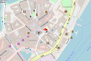 Mitten drin! Klasse zwei Zimmer Wohnung in der Flämischen Str. frei. – Flämische Str. 1, 24103 Altstadt, Kiel – Vorschaubild 2