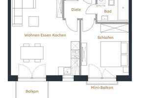 SCHWABINGER GERBERHÖFE: Helle 2-Zimmer-Wohnung mit Balkon zwischen Luitpold- und Olympiapark – Sailerstr. 11, 80809 Am Luitpoldpark, München – Vorschaubild 9