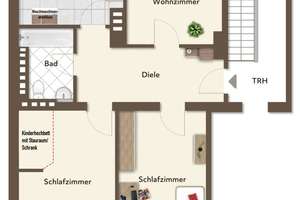 Großzügig geschnittene und leerstehende 3-Zimmer-Dachgeschosswohnung in urbaner Bilker Wohnlage! – Die vollständige Adresse der Immobilie erhältst du vom Anbieter., 40223 Bilk, Düsseldorf – Vorschaubild 34