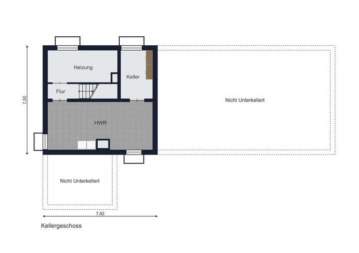 Grundriss Kellergeschoss