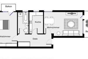 Gemütliche Wohnung in Düsseldorf-Heerdt mit Loggia und Balkon – 40549 Heerdt, Düsseldorf – Vorschaubild 17