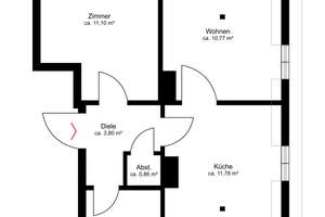 Nahe den Isarauen - Altbau DG - 2 Zimmer am Wettersteinplatz – Die vollständige Adresse der Immobilie erhältst du vom Anbieter., 81547 Giesing, München – Vorschaubild 10