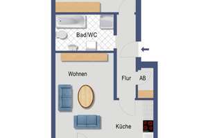 Wohnen im Grünen: Charmante 2-Zimmer-Wohnung in Leipzig – Die vollständige Adresse der Immobilie erhältst du vom Anbieter., 4229 Kleinzschocher, Leipzig – Vorschaubild 10