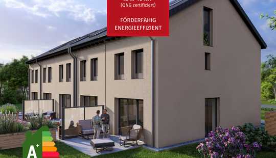 Bild von Baustart für energieeffiziente Stadthäuser (KfW-40-NH) – schlüsselfertig & nachhaltig gebaut