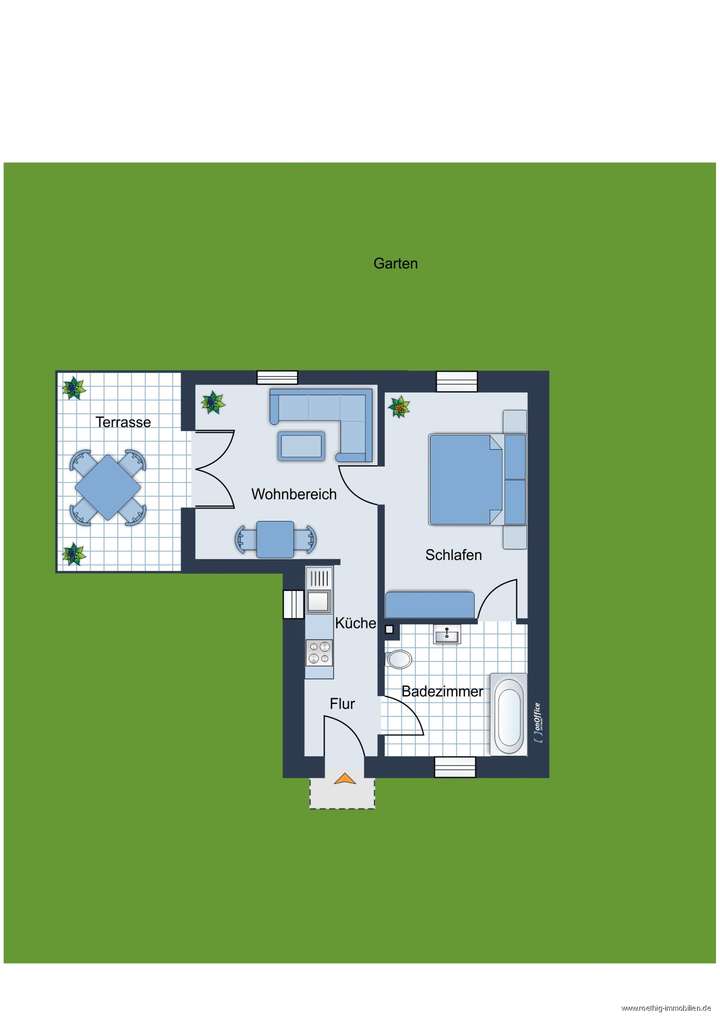 Grundrissskizze Gästehaus- nic