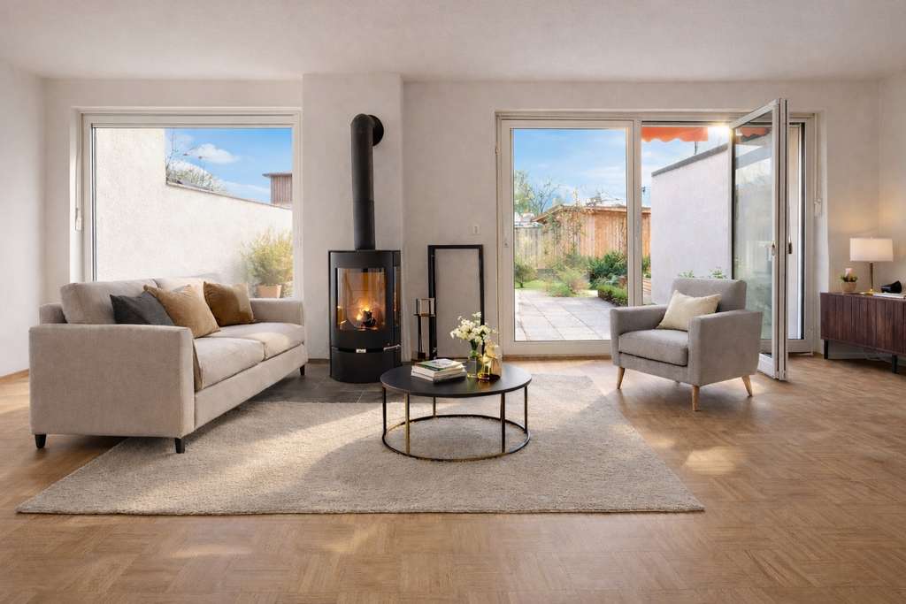 Immobilie in Brunnthal - Viel Raum zum Leben - Schöne, helle DHH mit umlaufendem Süd/West Garten - Bild 4