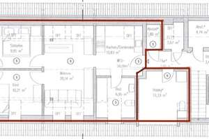 Schön geschnittene 3-Zimmer-Wohnung im Dachgeschoss in Ziemetshausen mit Abstellraum und Stellplatz – Vesperbilder Str. 1, 86473 Ziemetshausen – Vorschaubild 12