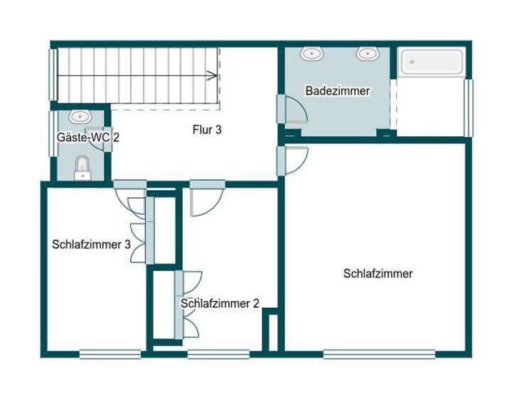 Grundriss Skizze 1.OG