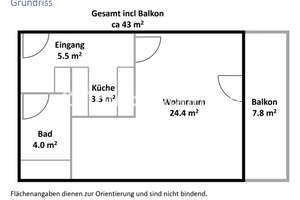 Tauschwohnung: 1.5-Zimmer Wohnung mit Küche gegen 3+ Zimmer – Schleißheimer Straße 262, 80809 Am Luitpoldpark, München – Vorschaubild 3