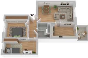 3-Zimmerwohnung Rostock – Salvador-Allende-Str. 32, 18147 Toitenwinkel, Rostock – Vorschaubild 4