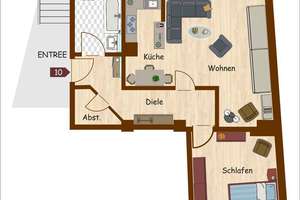  2-Raum Kaßbergwohnung mit viel Platz - EBK & toller Ausblick inklusive – Erich-Mühsam-Straße 35, 9112 Kaßberg, Chemnitz – Vorschaubild 8