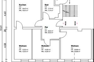 Renovierte 3 Zimmer-Wohnung mit neuer Einbauküche und stilvollem Echtholzparkett – 39112 Sudenburg, Magdeburg – Vorschaubild 2