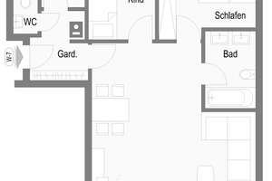 Großzügige 3-Zimmer-Wohnung mit Südostterrasse und eigenem Gartenanteil in Herrenberg – Die vollständige Adresse der Immobilie erhältst du vom Anbieter., 71083 Herrenberg – Vorschaubild 6