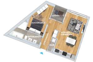 *** 2 Zimmer * Balkon * modere EBK * TG* NEUBAU * 08/2026 *** – Pragerstr. 247, 4289 Meusdorf, Leipzig – Vorschaubild 14