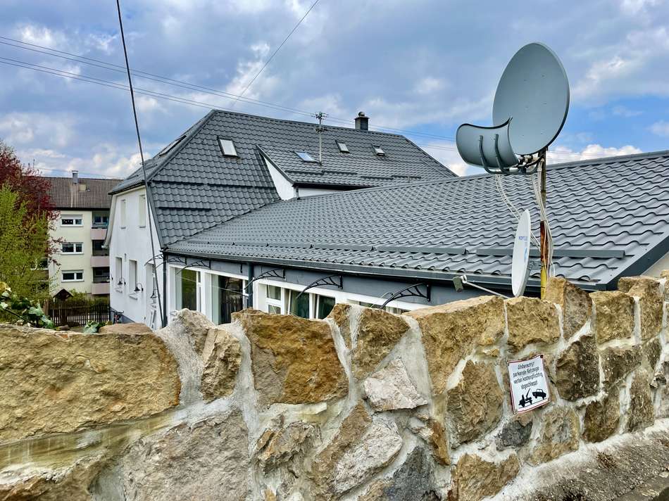 Ansicht Natursteinmauer