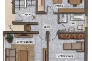 2 oder 3 Zimmer – flexible Dachgeschosswohnung mit Balkon & Stellplatz – Die vollständige Adresse der Immobilie erhältst du vom Anbieter., 51069 Dellbrück, Köln – Vorschaubild 12