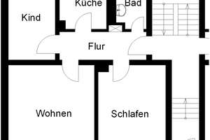Attraktive, renovierte 3-Zimmer-Wohnung (ca. 61,5 m²) mit Einbauküche und Balkon – Kornstr. 8, 30167 Nordstadt, Hannover – Vorschaubild 3