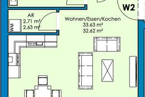 Neuwertige moderne 2-Zi.-OG-Wohnung mit großem überdachtem Balkon und Einbauküche – Bremthaler Str. 19, 66207 Naurod, Wiesbaden – Vorschaubild 12