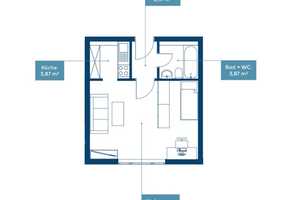 1-Zimmer-Wohnung in Mannheim-Rheinau – Mutterstadter Straße 7, 68219 Mannheim – Vorschaubild 1