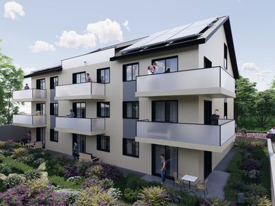 Sonnige Terrassenwohnung – 3 Zimmer, KfW 40, ohne Provision
