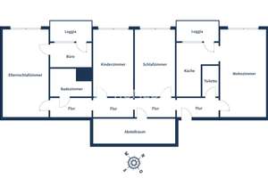 Großzügige 4-Zimmer-Wohnung mit Loggien und Stellplatz - zentrumsnah  – Die vollständige Adresse der Immobilie erhältst du vom Anbieter., 49084 Schinkel, Osnabrück – Vorschaubild 16