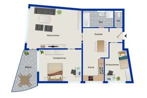 Über den Dächern Stuttgarts im „Romeo“ – denkmalgeschützte 3-Zimmer-Wohnung im 17.OG inkl. Garage – Die vollständige Adresse der Immobilie erhältst du vom Anbieter., 70437 Rot, Stuttgart – Vorschaubild 14