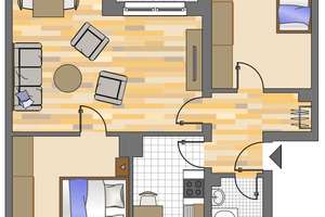 3-Zimmer-Wohnung in Gladbeck Brauck – Allkampstraße 8, 45968 Gladbeck – Vorschaubild 2