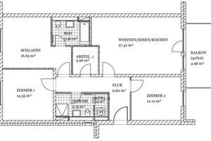 neuwertige, leerstehende 4 Zimmer Whg. in zentraler Lage in Bonn-Beuel – Am Köppekreuz 23, 53225 Schwarzrheindorf/Vilich-Rheindorf, Bonn – Vorschaubild 2