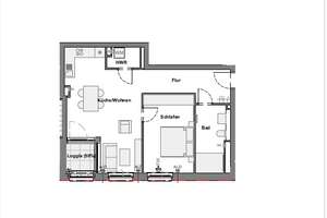 2-Zimmerwohnung zum Erstbezug – Brühler Straße 52, 50968 Raderberg, Köln – Vorschaubild 3