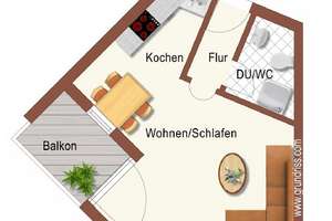 Gepflegte 1-Zimmerwohnung auf dem Wasserturm in HN-Böckingen – Ludwig-Essinger-Str. 4, 74080 Böckingen, Heilbronn – Vorschaubild 10
